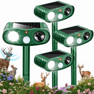 lot 5591 image: Sonic Fortress Pro Deer Repellent Devices to Protect Hostas&Plants,Solar Ultrasonic Animal Repellent with Flash Light&Motion Activated for Garden,Yard,Keep Rabbit,Squirrel Away 5070618 (5)