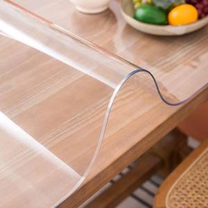 lot 6332 image: Whirltique Clear Table Cover Protector, 14 x 24 Inch Clear Desk Mat, 1.5mm Thick Plastic Table Cover, Transparent Desk Cover, Desk Protector Mat for Desktop, Writing Desk
