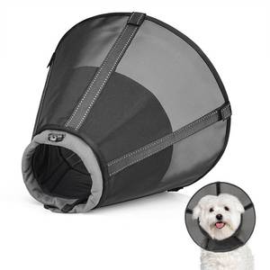 lot 6337 image: Dog Cone Collar to Stop Licking, Soft Mesh Recovery Collar After Surgery with Liner, Elizabeth Cone Alternative for Medium and Large Dogs, for Surgery, Spay, Neuter, Wound Care,L,Matte Black