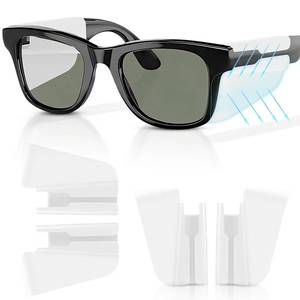 lot 6355 image: 2 Pairs Silicone Glasses Side Shields Compatible with Ray-Ban MetaOakley Meta HSTN,Smart Glasses Accessories Safety Clip-on Eye Glasses