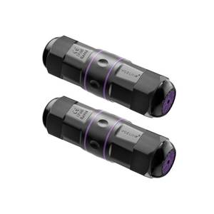 lot 6356 image: VCELINK IP68 Waterproof RJ45 Coupler �� Shielded Cat6Cat5eCat5 Ethernet Connector, PoE Ready, Compact 3.64 Outdoor Coupler for Cameras & IP Devices, 2-Pack