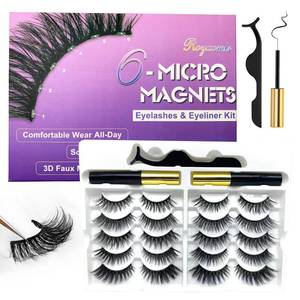 lot 6364 image: Royaomis 10 Pairs Cat-Eye Magnetic Eyelashes with Applicator Natural Look, 3D Magnetic Lashes With Eyeliner, Fake Eyelashes Magnetic, Eye Lashes Pack Natural Magnetic Eyelashes(New2��