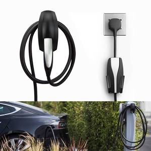 lot 6390 image: SEVEN SPARTA Charging Cable Holder with Chassis Bracket Compatible with Tesla Model 3 Model Y Model X Model S Charger Cable Organizer Car Accessories Wall Connector, Patent Approved (Black)