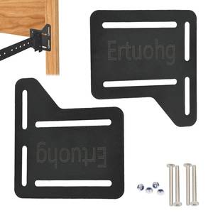lot 6416 image: Ertuohg 2Pcs Bed Frame Brackets for Headboard, Headboard Adapter Kit, Bed Frame AdapterConnector Plate, Adjustable Headboard Attachment for Metal Bed Frame