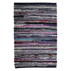 lot 6419 image: Ramanta Home 100% Cotton Chindi Hosiery Rug 24x36 Inch - Dark Multi, Farmhouse Reversible Soft Bohemeian Rugs Ideal for Entryways, Kitchen, Bedroom  Durable Lightweight Handmade Accent Doormat