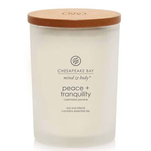 lot 7018 image: Chesapeake Bay Candle Scented Candle Peace  Tranquility (Cashmere Jasmine) Medium Jar Home D�cor