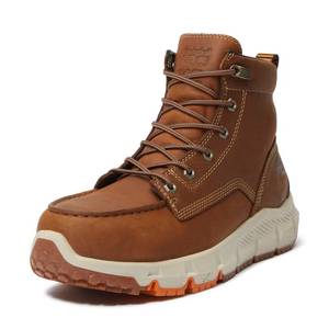 lot 11712 image: Timberland PRO Mens Tempe 6 Inch Alloy Safety Toe Industrial Work Boot, Light Brown Full Grain, 9 M US (Slight Use)