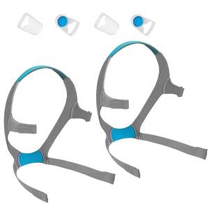 lot 12029 image: Airfit F20 Headgear Medium with Clips, 2-Pack Replacement CPAP Mask Headgear Straps with Clips CPAP Supplies for AirfitAirTouch F20 (Without Mask)
