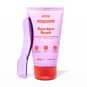 lot 12034 image: Bye Bye Bush by OYO �� Hair Removal Cream for Women Private Area, Bikini Line, Inner Thighs & Armpits, Sensitive Skin Formula, 65% Naturally Derived, Fast Acting Aloe Cucumber �� 5 fl oz (Used)