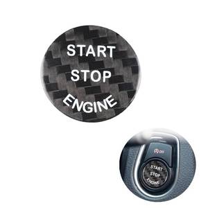 lot 12045 image: BLAKAYA Compatible with Engine Start Stop Button Sticker Carbon Fiber Key Lgnition Cover Interior Button Trim for BMW F20 F30 F10 F01 X1 F48 X3 F25 X4 F26 F15 G30 G38 G11 G12 (Black)