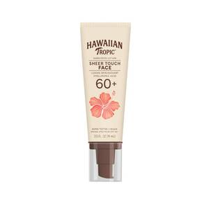 lot 12046 image: Hawaiian Tropic Sheer Touch Face Sunscreen Lotion SPF 60, 2.5 Fl Oz  Travel Size Sunscreen for Face, Sunblock Lotion, 2.5 Fl Oz