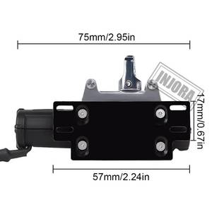 lot 12052 image: INJORA Metal Automatic Winch Wireless Remote Controller System for 110 RC Crawler Car Axial SCX10 90046 TRX4 Redcat (Black)