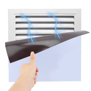 lot 12077 image: 2 Pack Square Magnetic Vent Cover, 12 x 12 Magnetic Vent Cover Register VentCovers for Wall, or Ceiling Air Vents and Registers Covers, Applicable to Steel Vents Only