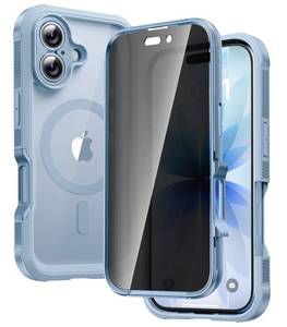 lot 12119 image: Diaclara Magnetic Designed for iPhone 17 Case 6.3 Full Camera Protection Full Body Bumper with Privacy Screen Protector, Compatible with MagSafe Military Drop Proof Phone Case, Blue