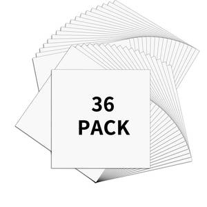 lot 12162 image: Matte White Permanent Vinyl IModeur (12 x 12) 36 Pack Permanent Vinyl Bundle for Silhouette, Cameo Cutters, Signs, Scrapbooking, Craft Die Cutters,Cups