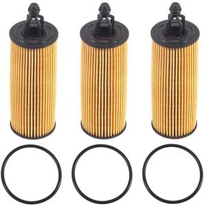 lot 14000 image: 68191349AC Oil Filter for Jeep Grand Cherokee 3.6 Wrangler JK Chrysler 300,Durango Grand Caravan Journey Ram 1500 2500 3500 3.6L 2012 2013 2014 2015 2016 2017 2018-2021 68191349AA, 68191349AB 3Set.