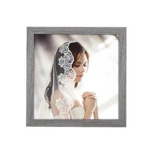 lot 14491 image: JDZIVTOP 7x7 Picture Frame Distressed Gray, Rustic 7x7 Frame Grey, Pic Poster Frame, 7 by 7 Gallery Family Portrait Photo Frame Horizontal and Vertical Display for Wall HangingTabletop