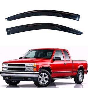 lot 19392 image: KPY Rain Guards Fit for 1988-1999 ChevroletGMC CK 1500 2500 3500 Extended Cab, Out-Channel Window Visors Vent Wind Deflectors 2PC, Truck Accessories for 1995-1999 Chevy Tahoe, 1992-1994 Chevy Blazer