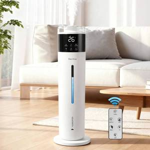 lot 19400 image: Large Humidifier for Bedroom, 8L2.1Gal Ultrasonic Cool Mist, Remote control,Easy Clean with 350MLH Large Mist Speed, Suitable for Kids Room Plant Yoga Study Room Office (White) (Used)