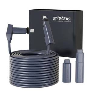 lot 19405 image: STARGEAR Starlink Cable 150FT for Standard Actuated Gen 2, Starlink Replacement Cable for Rectangular Satellite V2 Waterproof Gray