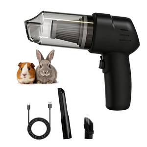 lot 20011 image: Hicoolmam Guinea Pig Handheld Vacuum Cleaner Cage, Guinea Pig cage Cleaner, Rabbit Poop Vacuum, for Lightweight Cleanup of Guinea Pig, Rabbit, Hamster, Chinchilla, Reptile, Bird��Black��(USED)