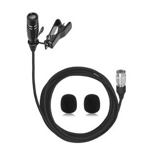 lot 20025 image: XHXJCYS Lavalier Lapel Microphone Unidirectional Condenser Super Cardioid Mic Compatible with Audio-Technica Wireless Bodypack Transmitter System with Hirose 4 Pin Plug