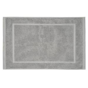 lot 20036 image: Lincoln & Palm Turkish Cotton Bath Towel Mat - Soft, Plush, and Absorbent - 1000 GSM Thick Luxury Spa and Hotel Style - No Rubber Backing - Silver-Infused SILVERbac (1 Piece Bath Mat, Silver)