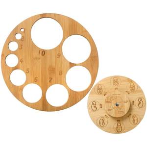 lot 20058 image: GlikCeil Cervical Dilation Board for Midwife Doula Birth and Midwife Fetal Position Tool Cervical Dilation Chart and Carved Wooden Fetal Position Wheel for Student Midwife Doctor Gift