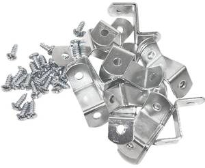 lot 20060 image: 34 Canvas Offset Clips Extra Heavy Duty with Screws 20 Pack