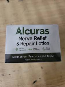 lot 20388 image: Alcuras Nerve Relief & Repair Lotion 4 fl oz (120mL)