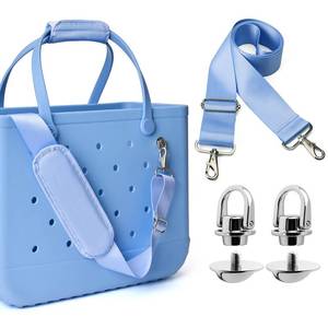 lot 20457 image: SUITMAT Crossbody Strap for Bogg Bag with Rustproof Metal Connectors, Accessories for Bogg Bag, Widened Shoulder Strap for Rubber Beach Tote, Made of Anti-Slip Nylon, Carolina Blue (Tote Not Included)