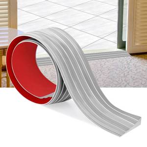 lot 20482 image: Rubber Door Threshold Ramp Self-Adhesive Rubber Ramp for Door Threshold 25 Inch Rise for Wheelchair Scooter Doorway Floor Tile Threshold Transition Strip Reducer (Gray, 2 in Wide x 3.3Ft Long)