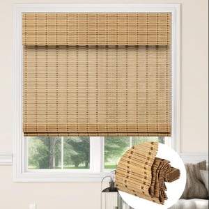 lot 1982 image: Wooden window shade approximately 64x31 in