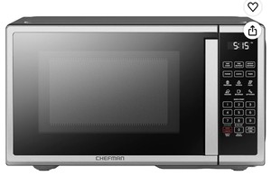 lot 11645 image: Chefman Countertop 1.1 Cu. Ft. Microwave 1000W 120V