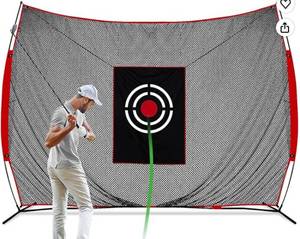 lot 11683 image: 12x10 FT Golf Net with Base, Poles and Target