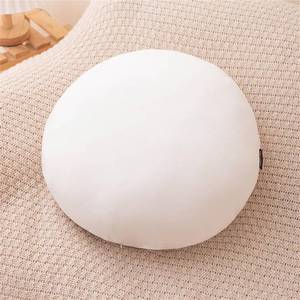 lot 2252 image: MOJUN Round Throw Pillow, 15.7 Soft Solid Color Round Sofa Lumbar Pillow Floor Pillow Home Decorative Pillow Cushion for Couch Car Living Room Bedroom, White