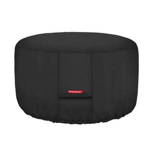 lot 2266 image: Porch Shield Fire Pit Cover - Waterproof 600D Heavy Duty Fade Resistant Round Patio Fire Bowl Cover Black - 44 inch