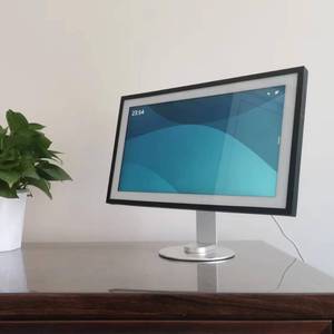 lot 2298 image: ATOPCAENRT Made for Amazon Echo Show 15 Tilt and Swivel Stand - Premium Aluminum Design, Adjustable and 360-degree Rotatable Display Screen for Portrait and Landscape Orientations Silver