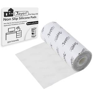 lot 2304 image: Non Slip Self Adhesive Silicone Cuttable Furniture Pads - 5x40 inch Versatile Non-Slip Silicone Pads for Variety of Objects, Appliances and Furniture