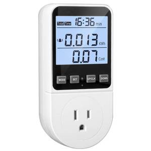 lot 2308 image: Upgraded Watt Meter, Watt Usage Meter Plug Home Energy Monitor Consumption, Electricity Usage Monitor, Energy Voltage Amps Kill Tester with Backlight, Overload Protection, 8 Modes Display