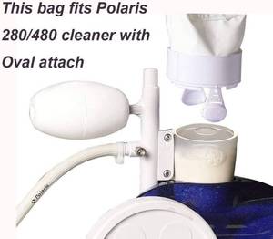 lot 2336 image: Spa Part Nylon Mesh Pool Cleaner All Purpose Bag - Fits Polaris 280, 480 Cleaner - Zippered K13 K16 (2)