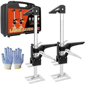 lot 2357 image: NAVONA Labor Saving Arm Lift 2 Pack, 15.5 Inch Multi-Function Height Adjustment Lifting Device, 440LBS Furniture Lifter for Installing Cabinets, Windows, Doors, Furniture