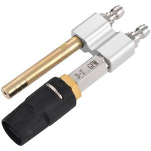 lot 2366 image: SYFLHYP 2 in 1 Downstream Soft Wash Chemical Nozzle, M5 Twist Shooter Tips Nozzles, 0-60° Adjustable Spray Pattern, for 1700-6000 PSI, 3-7 GPM Pressure Washer, with 14 in Quick Connector