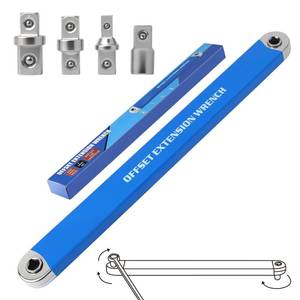 lot 2380 image: DEPOTA Offset Extension Wrench, Zero Degree Ratchet Extension Set Impact Ready Socket Wrench Extender Tool&nbsp (Blue)