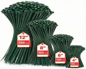 lot 2384 image: Zip Ties Assorted Sizes(46812), 400 Pack, Green Cable Ties,Multi-Purpose Self-Locking Nylon Cable Cord Management,Plastic Wire Ties for indoor and outdoor use.