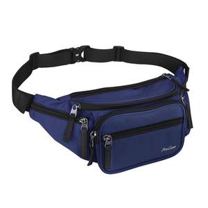 lot 2389 image: ProCase Fanny Pack Waist Packs for Men Women, Waist Bag Hip Pack for Travel Hiking Running Outdoor Sports -Navy, Medium