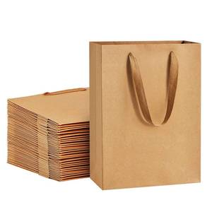 lot 2417 image: BagDream Paper Bags 8x4x11 25Pcs Gift Bags Heavy Duty Kraft Brown Gift Paper Bags with Handles Wedding Party Favor Gift Bags Shopping Bags Retail Merchandise Bags Paper Sacks