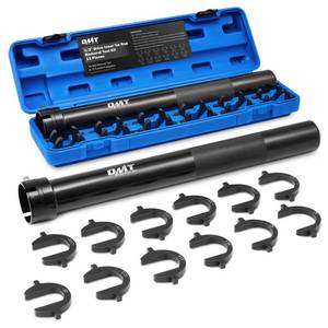 lot 2444 image: Orion Motor Tech Inner Tie Rod Removal Tool Kit, Inner Tie Rod Tool for Tie Rod Removal and Installation, Master Inner Tie Rod Tool Set with 12 Crowfoot Adapters 12 Inch Drive Tube and Tool Case (BK)