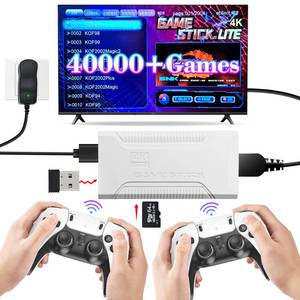 lot 2447 image: Retro Game Stick with 40,000 Classic Games, 23 Emulators, Plug & Play 4K HDMI Output,Dual 2.4G Wireless Controllers,64GB TF Card, Multiplayer Arcade Console for TV, Family & Kids Gift, 2026 Editions
