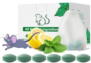 lot 2449 image: Pest Rodent Repellent, 16 Pack Peppermint Oil Repellent for Mouse Rats Spider Roach Ant Squirrel Pest Control Indoor & Outdoor, Natural Mice Deterrent Replace Trap Poisoning Family & Pet Safe Green
